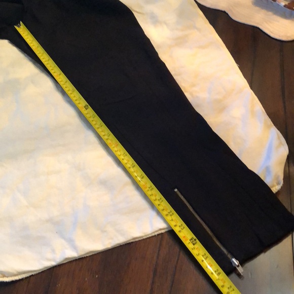 ATM Stretchy High waist straight leg zipper hem, pockets front & back pants - Picture 11 of 12